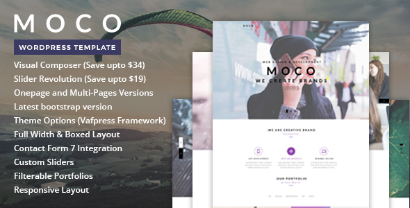Moco Preview Wordpress Theme - Rating, Reviews, Preview, Demo & Download