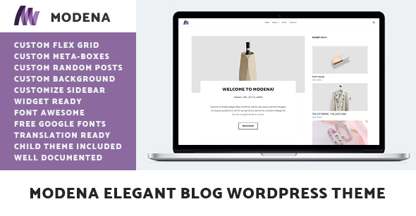 Modena Elegant Preview Wordpress Theme - Rating, Reviews, Preview, Demo & Download
