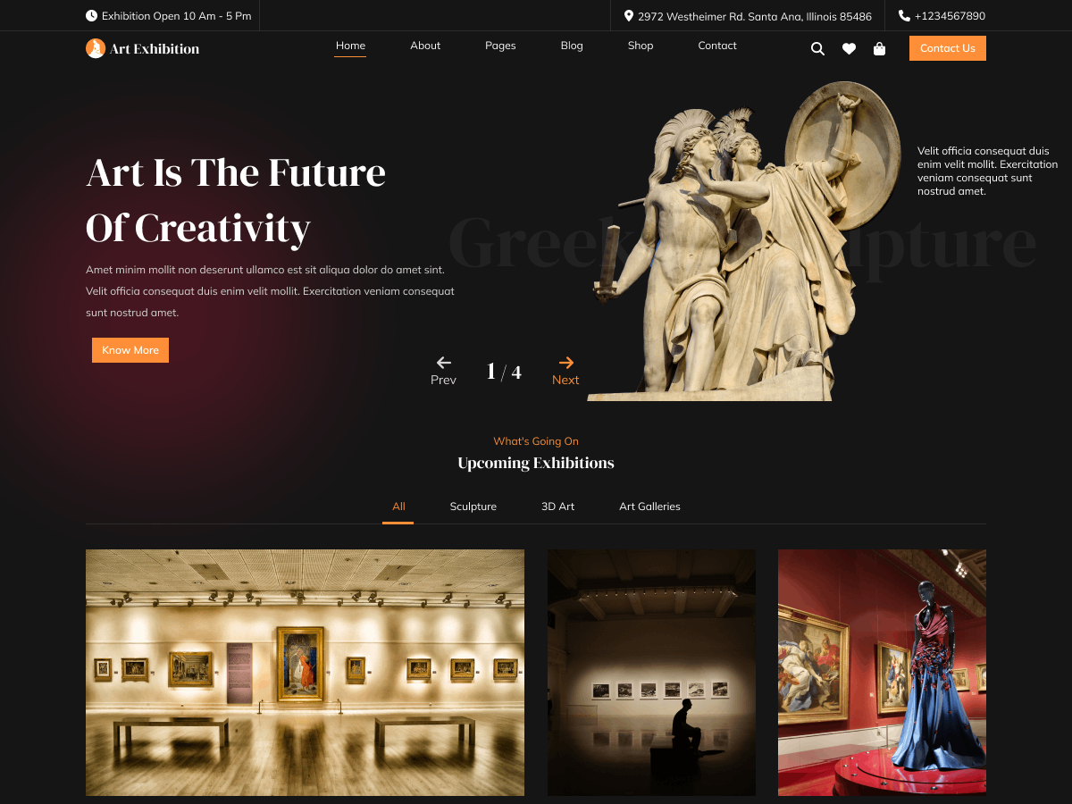 Modern Art Preview Wordpress Theme - Rating, Reviews, Preview, Demo & Download