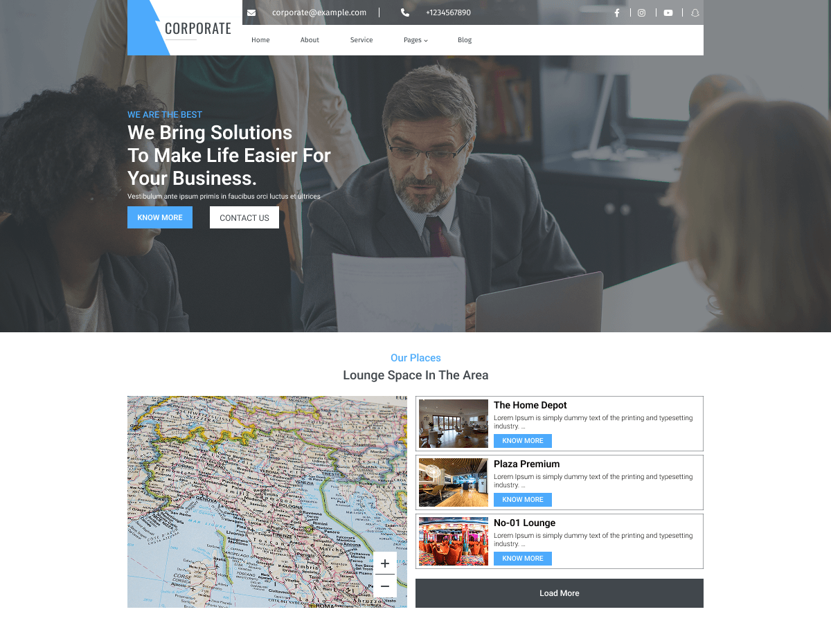 Modern Corporate Preview Wordpress Theme - Rating, Reviews, Preview, Demo & Download