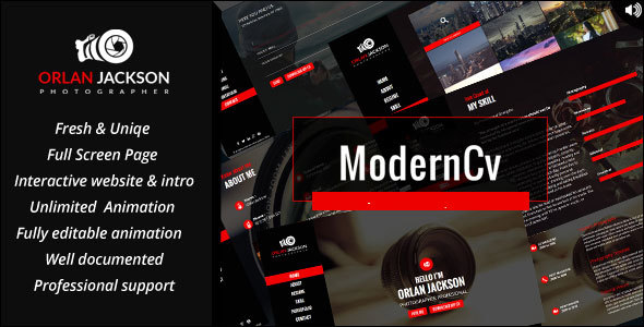 Modern CV Preview Wordpress Theme - Rating, Reviews, Preview, Demo & Download