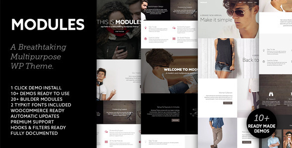 Modules Preview Wordpress Theme - Rating, Reviews, Preview, Demo & Download