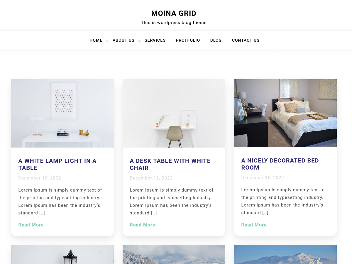 Moina Grid Preview Wordpress Theme - Rating, Reviews, Preview, Demo & Download