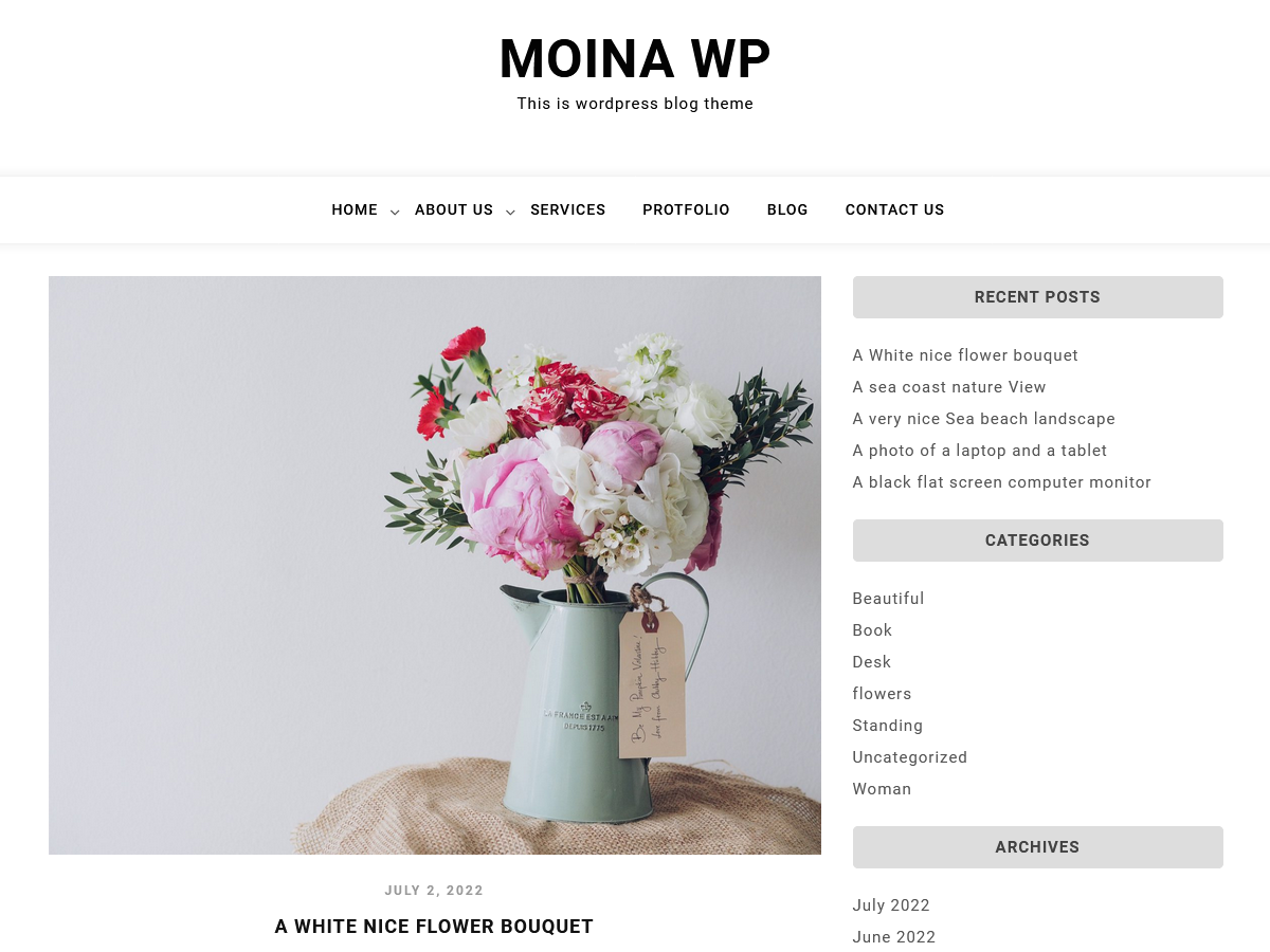 Moina Wp Preview Wordpress Theme - Rating, Reviews, Preview, Demo & Download