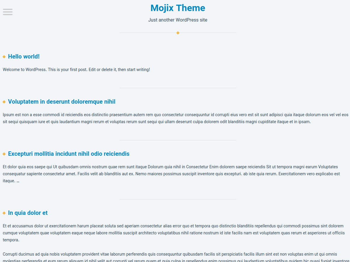 Mojix Preview Wordpress Theme - Rating, Reviews, Preview, Demo & Download