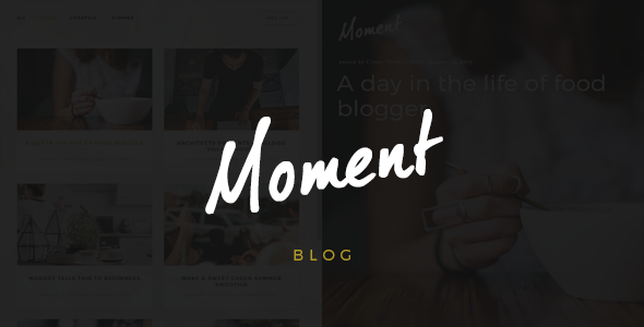Moment Preview Wordpress Theme - Rating, Reviews, Preview, Demo & Download
