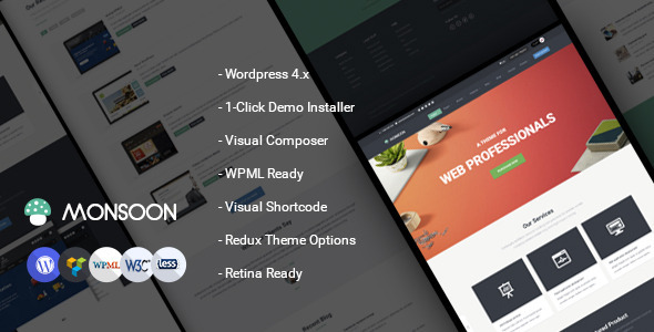 Monsoon Preview Wordpress Theme - Rating, Reviews, Preview, Demo & Download