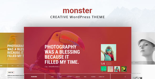 Monster Creative Preview Wordpress Theme - Rating, Reviews, Preview, Demo & Download