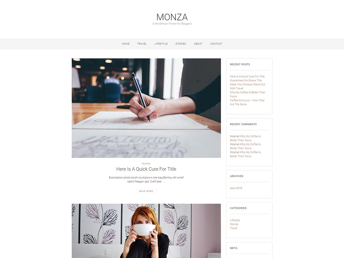 Monza Preview Wordpress Theme - Rating, Reviews, Preview, Demo & Download