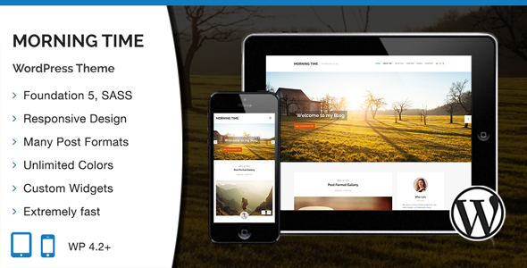 Morning Time Preview Wordpress Theme - Rating, Reviews, Preview, Demo & Download