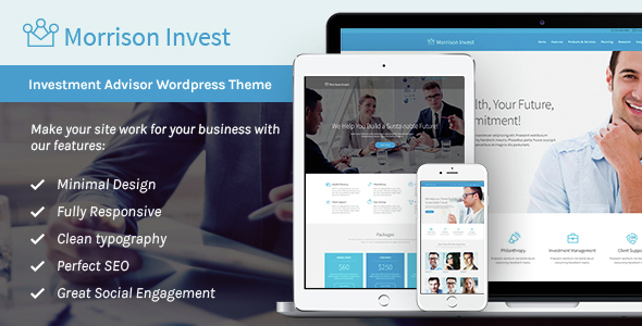 Morrison Invest Preview Wordpress Theme - Rating, Reviews, Preview, Demo & Download