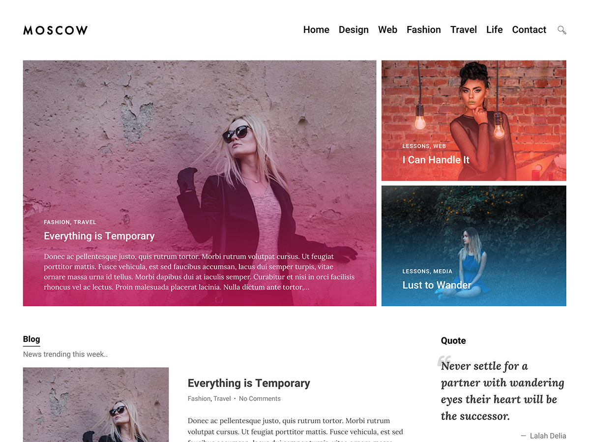 Moscow Preview Wordpress Theme - Rating, Reviews, Preview, Demo & Download