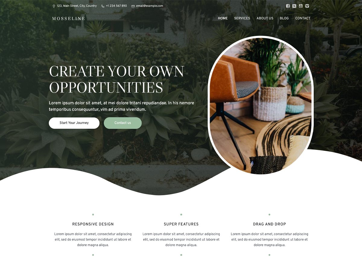 Mosseline Preview Wordpress Theme - Rating, Reviews, Preview, Demo & Download