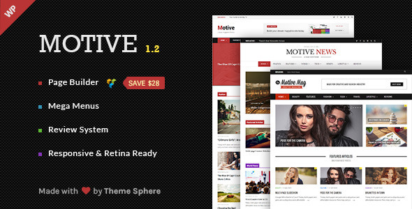 Motive Preview Wordpress Theme - Rating, Reviews, Preview, Demo & Download