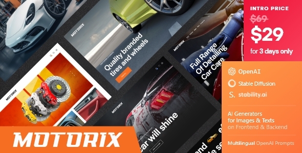 Motorix Preview Wordpress Theme - Rating, Reviews, Preview, Demo & Download