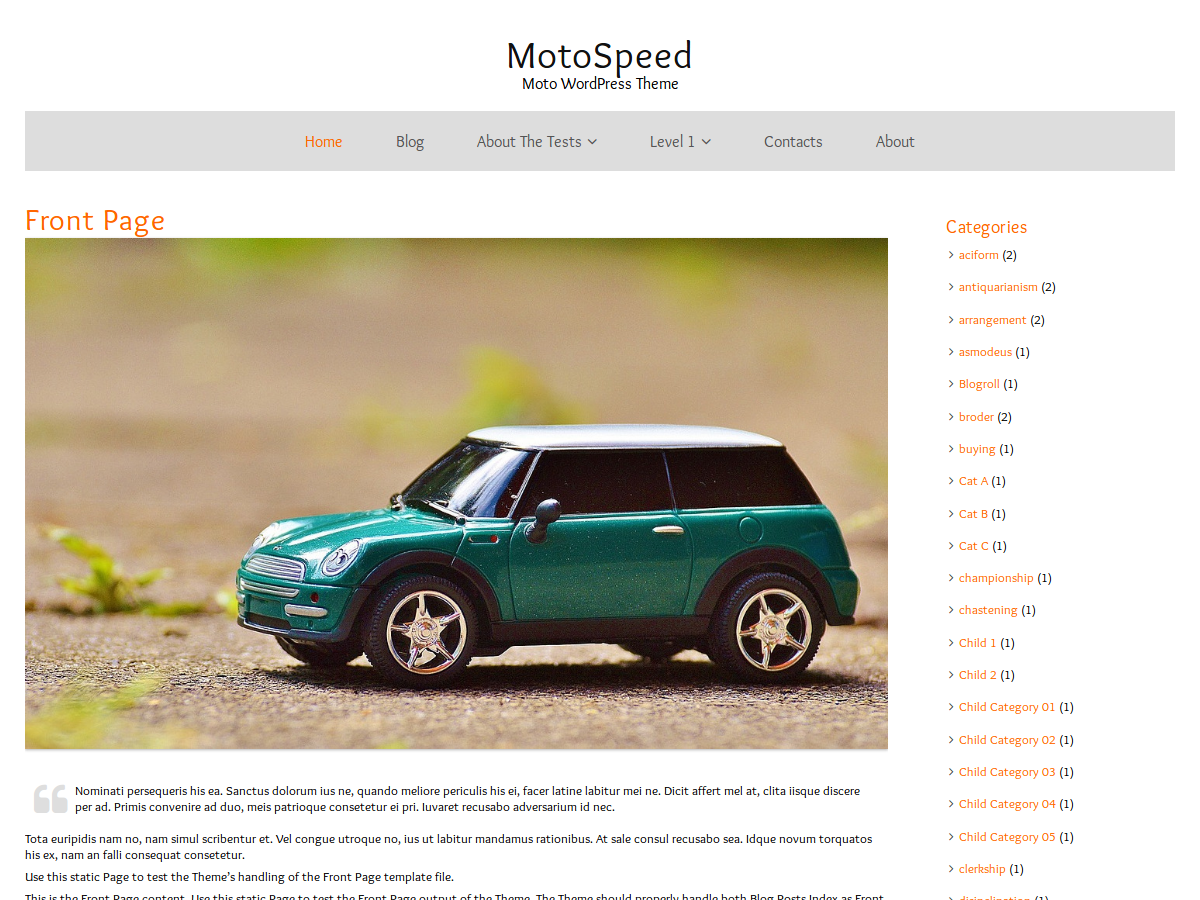 MotoSpeed Preview Wordpress Theme - Rating, Reviews, Preview, Demo & Download