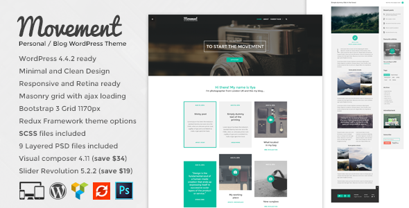 Movement Preview Wordpress Theme - Rating, Reviews, Preview, Demo & Download