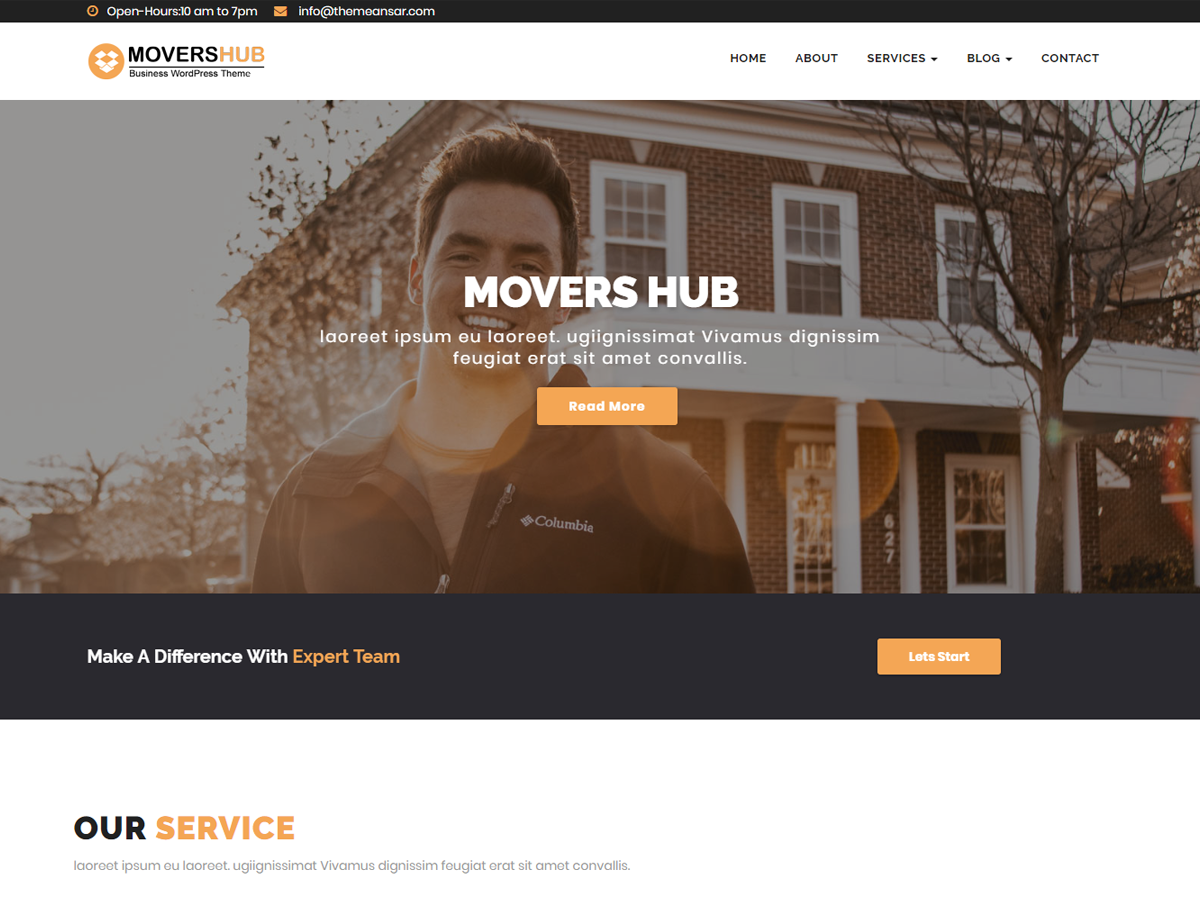 Movershub Preview Wordpress Theme - Rating, Reviews, Preview, Demo & Download