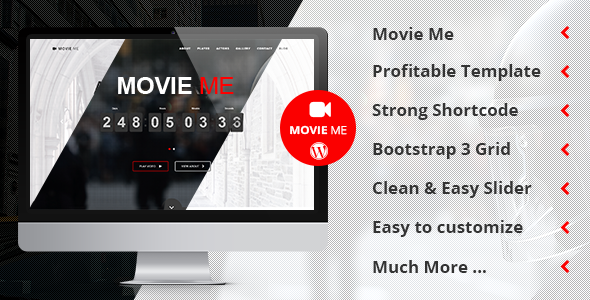 Movie Me Preview Wordpress Theme - Rating, Reviews, Preview, Demo & Download