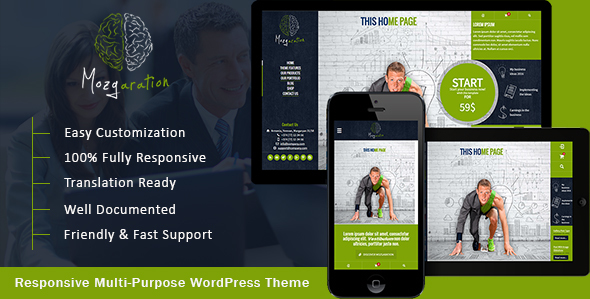 Mozgaration Preview Wordpress Theme - Rating, Reviews, Preview, Demo & Download