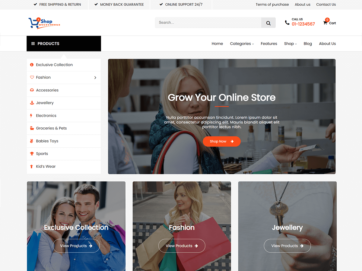 Multi Store Preview Wordpress Theme - Rating, Reviews, Preview, Demo & Download