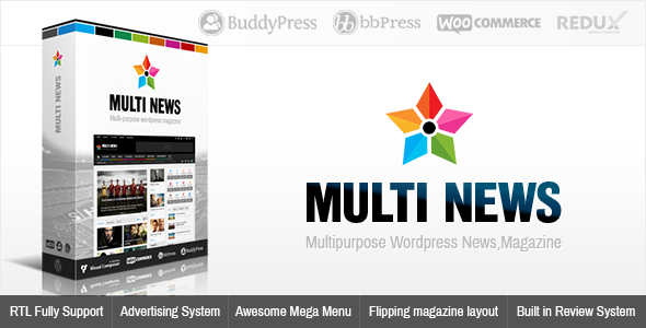 Multinews Preview Wordpress Theme - Rating, Reviews, Preview, Demo & Download