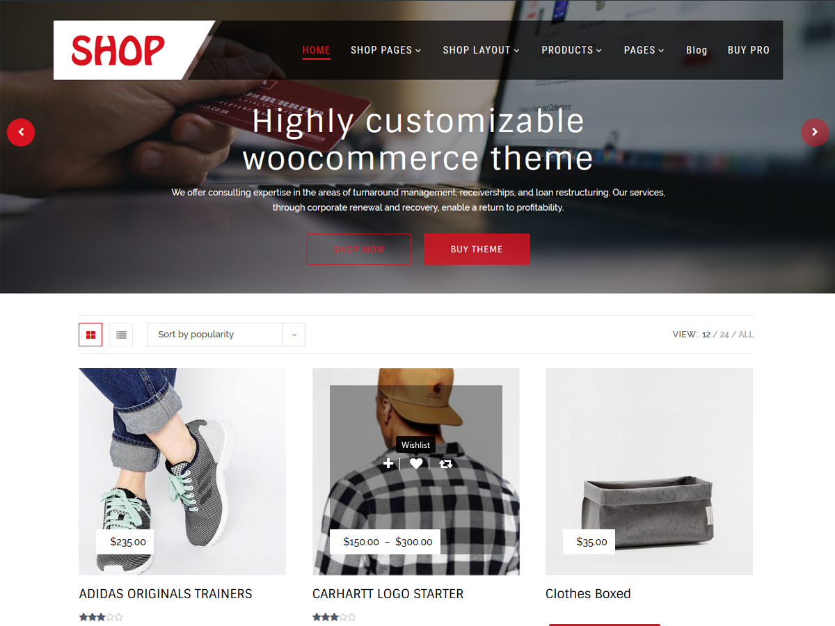 Multipurpose Shop Preview Wordpress Theme - Rating, Reviews, Preview, Demo & Download
