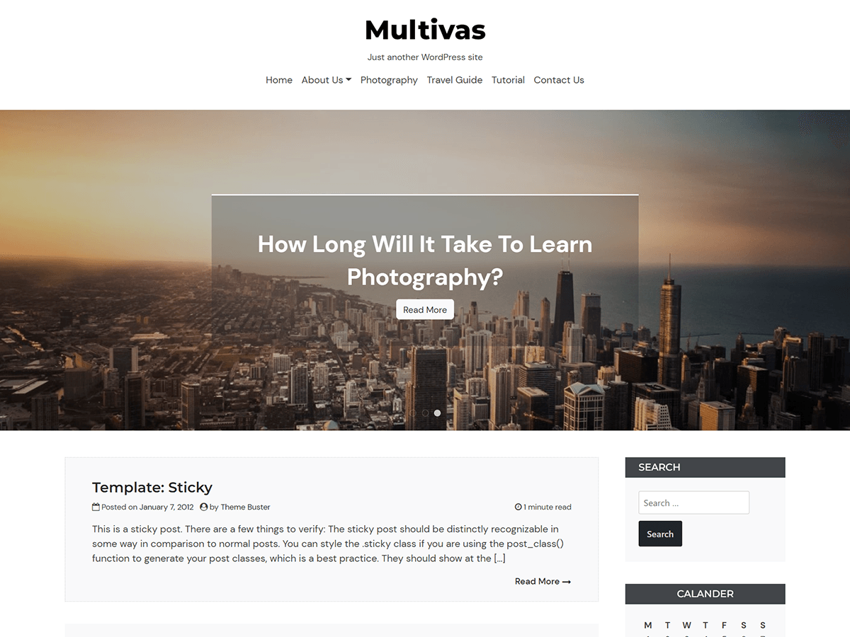 Multivas Preview Wordpress Theme - Rating, Reviews, Preview, Demo & Download