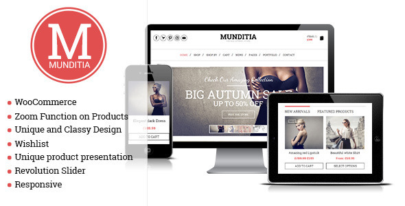 Munditia Preview Wordpress Theme - Rating, Reviews, Preview, Demo & Download