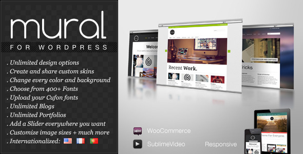 Mural Preview Wordpress Theme - Rating, Reviews, Preview, Demo & Download