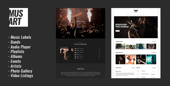 Musart Preview Wordpress Theme - Rating, Reviews, Preview, Demo & Download