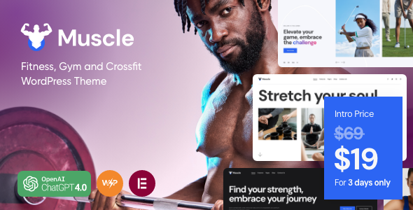 Muscle Preview Wordpress Theme - Rating, Reviews, Preview, Demo & Download