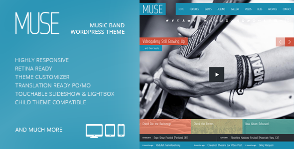 Muse Preview Wordpress Theme - Rating, Reviews, Preview, Demo & Download