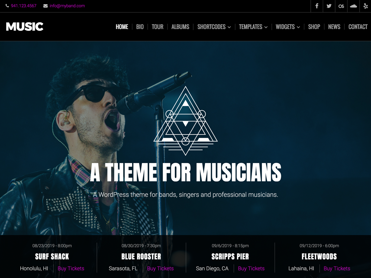 Music Lite Preview Wordpress Theme - Rating, Reviews, Preview, Demo & Download