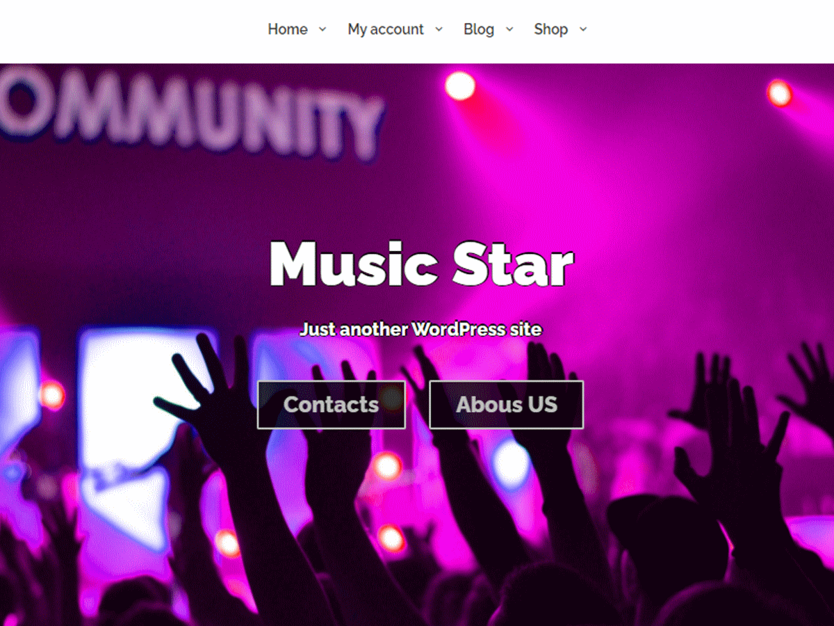 Music Star Preview Wordpress Theme - Rating, Reviews, Preview, Demo & Download
