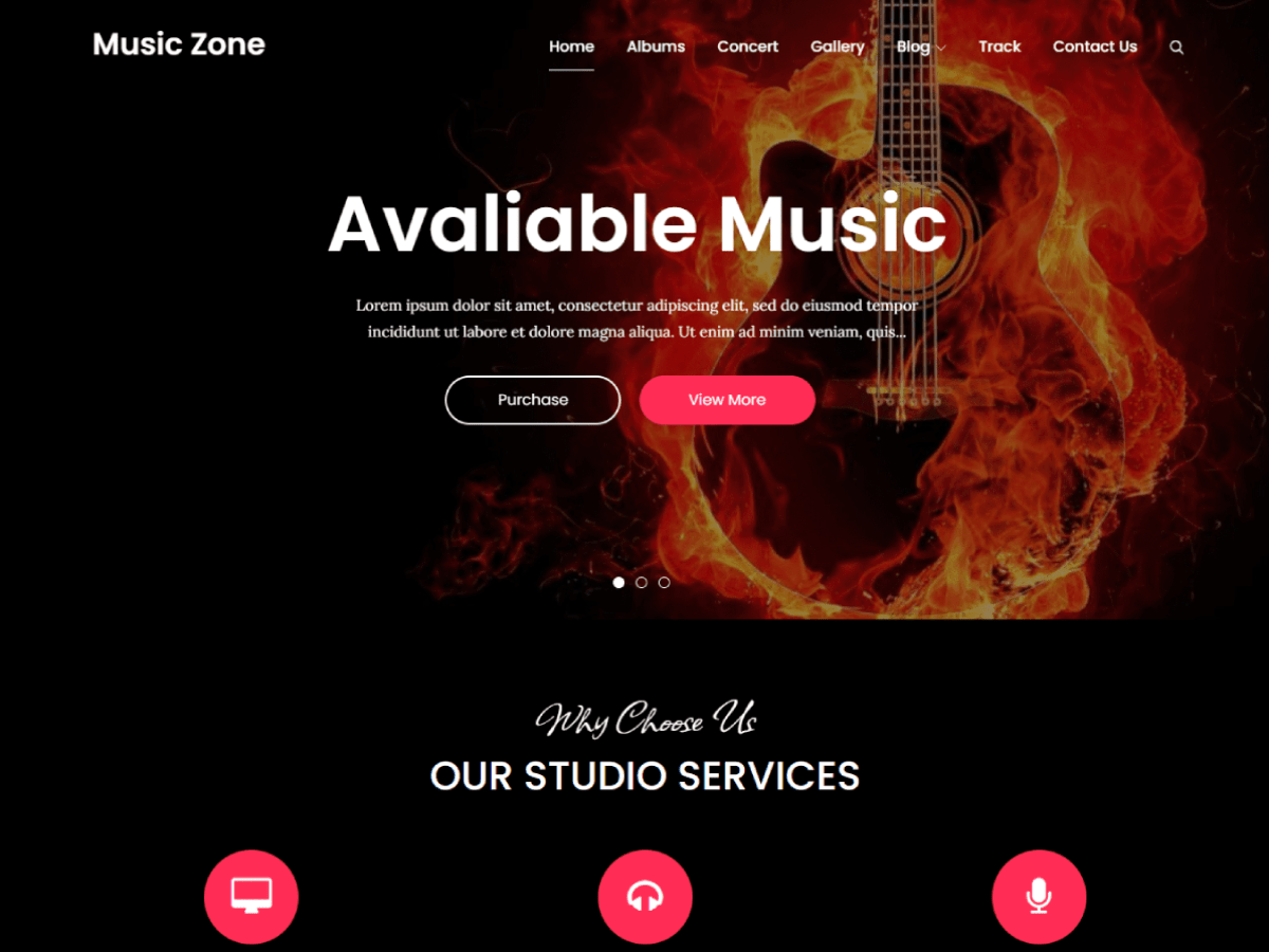Music Zone Preview Wordpress Theme - Rating, Reviews, Preview, Demo & Download