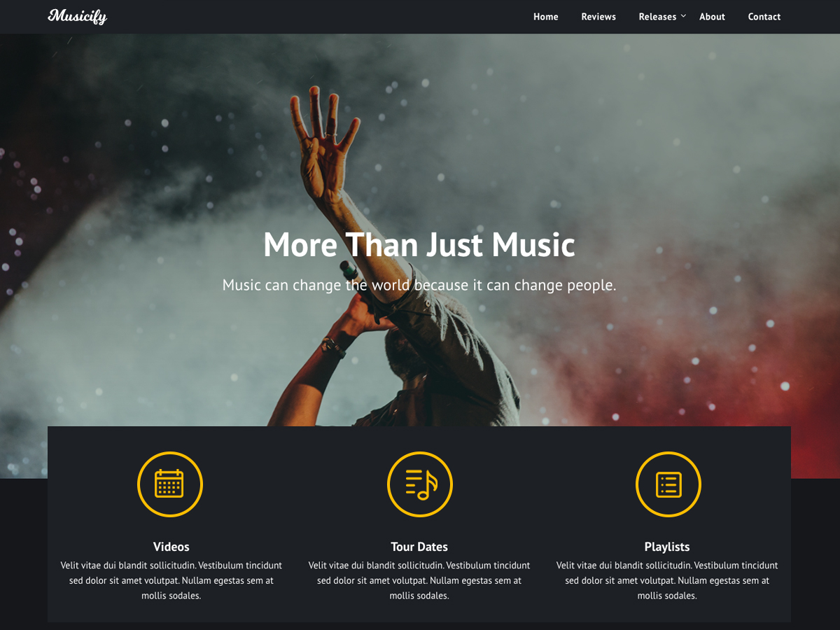 Musicify Preview Wordpress Theme - Rating, Reviews, Preview, Demo & Download