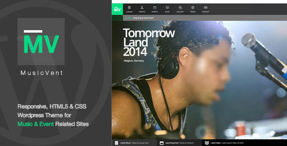 MusicVent Preview Wordpress Theme - Rating, Reviews, Preview, Demo & Download