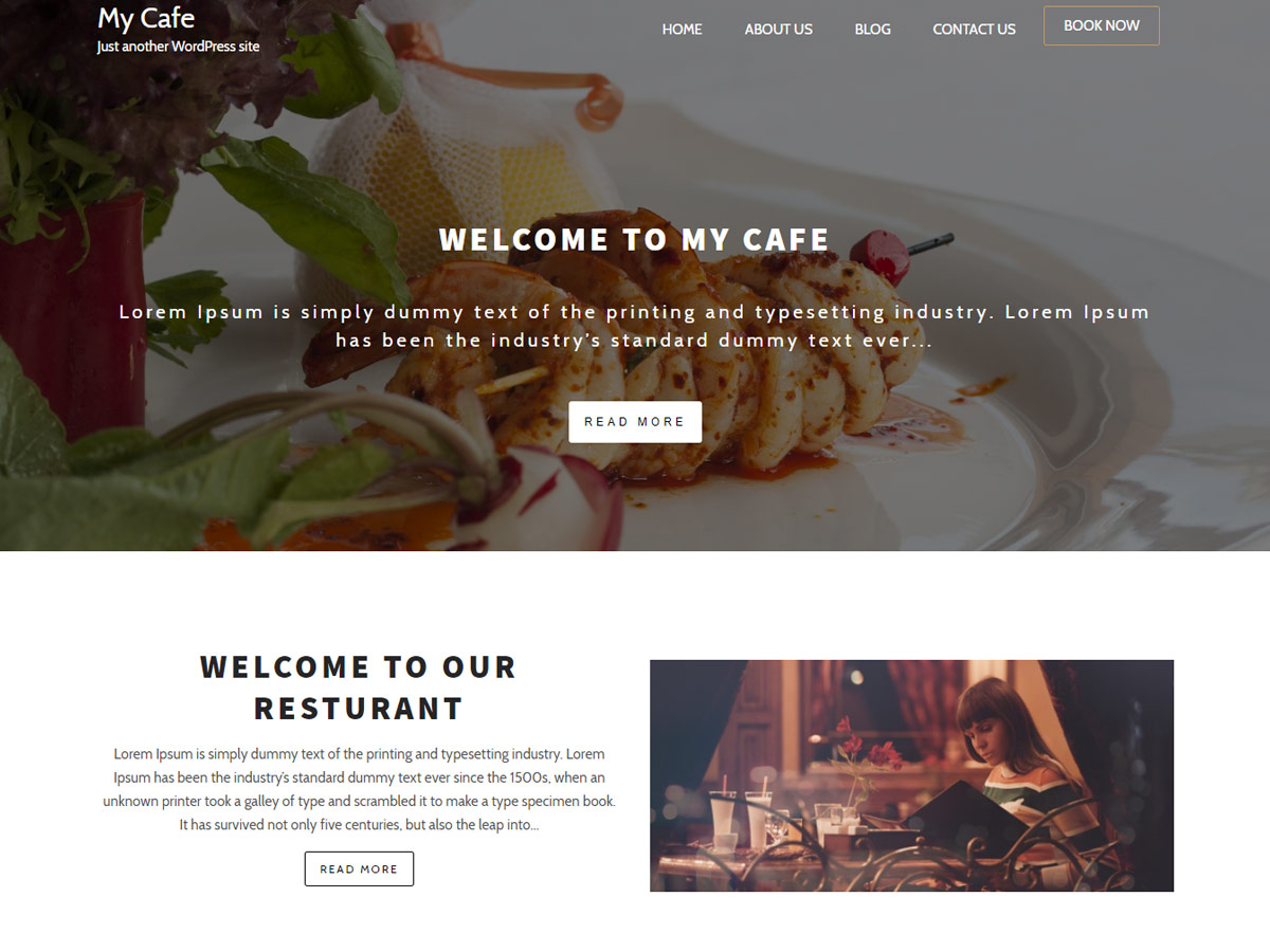 My Cafe Preview Wordpress Theme - Rating, Reviews, Preview, Demo & Download