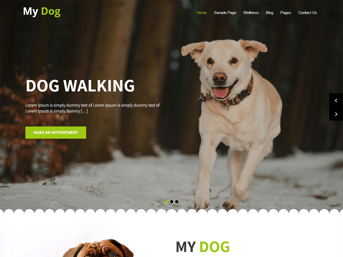 My Dog Preview Wordpress Theme - Rating, Reviews, Preview, Demo & Download