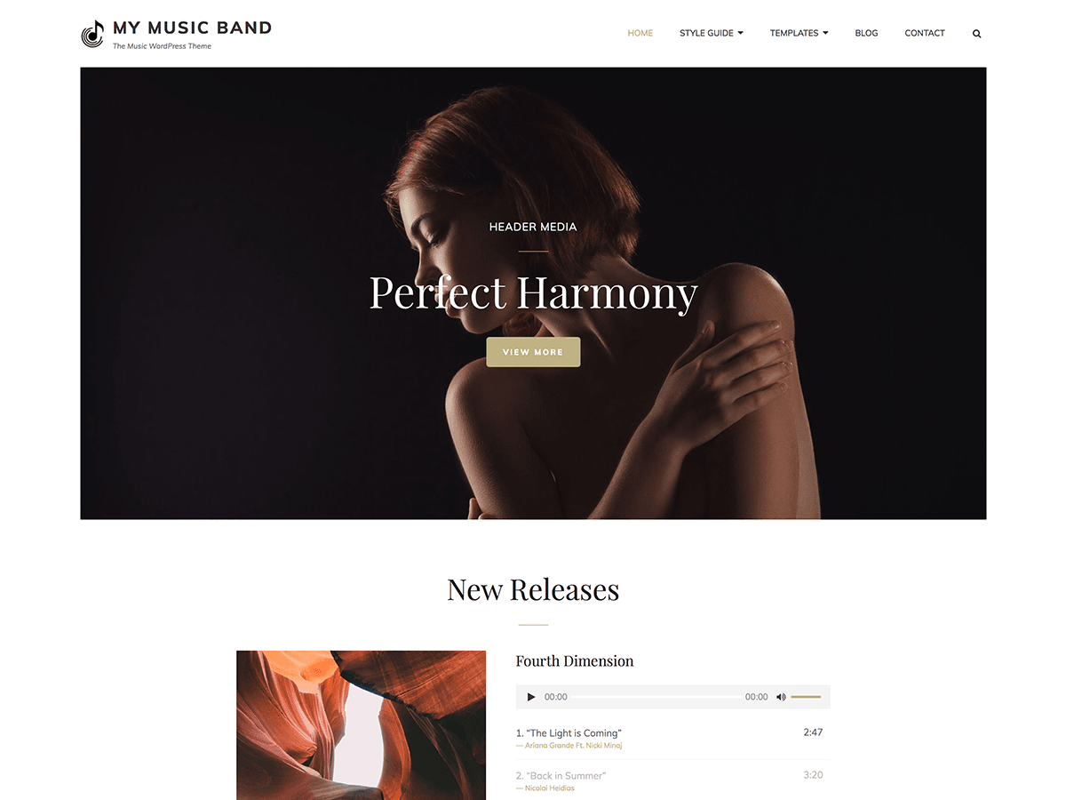 My Music Preview Wordpress Theme - Rating, Reviews, Preview, Demo & Download