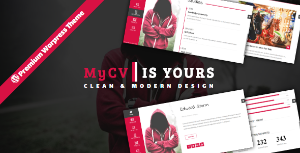 MyCV Preview Wordpress Theme - Rating, Reviews, Preview, Demo & Download