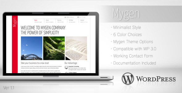 Mygen Preview Wordpress Theme - Rating, Reviews, Preview, Demo & Download