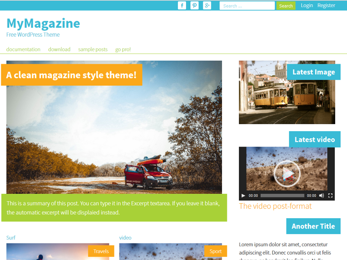 MyMagazine Preview Wordpress Theme - Rating, Reviews, Preview, Demo & Download
