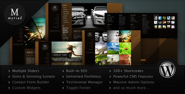 Myriad Preview Wordpress Theme - Rating, Reviews, Preview, Demo & Download