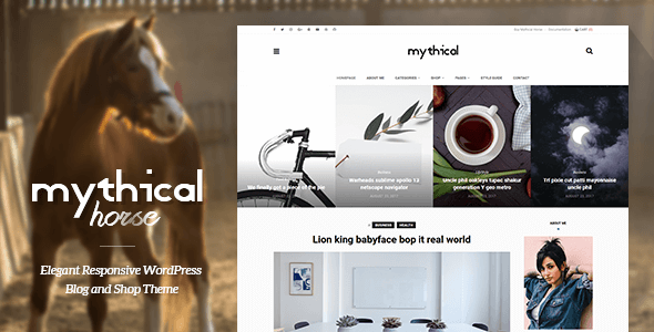 Mythical Horse Preview Wordpress Theme - Rating, Reviews, Preview, Demo & Download
