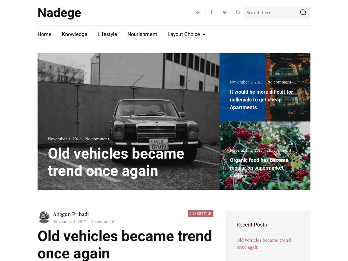 Nadege Preview Wordpress Theme - Rating, Reviews, Preview, Demo & Download