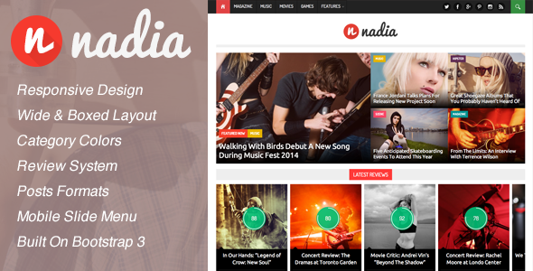 Nadia Preview Wordpress Theme - Rating, Reviews, Preview, Demo & Download