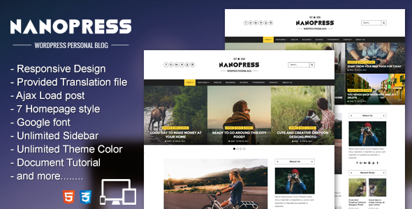 Nanopress Preview Wordpress Theme - Rating, Reviews, Preview, Demo & Download