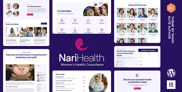 NariHealth Women Preview Wordpress Theme - Rating, Reviews, Preview, Demo & Download